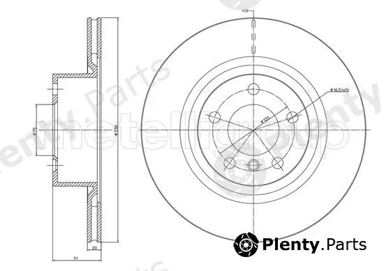 Trusting DF1637 — Brake Disc