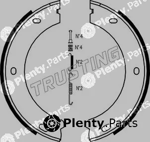 Trusting 079.188K — Brake Shoe Set, parking brake