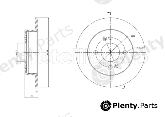 Trusting DF1761 — Brake Disc