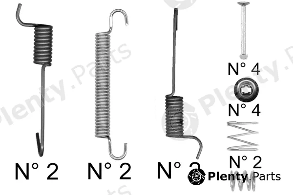 Trusting K461 — Accessory Kit, brake shoes
