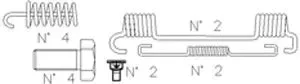 Trusting K311 — Accessory Kit, brake shoes