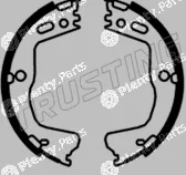 Trusting 253.700 — Brake Shoe Set, parking brake