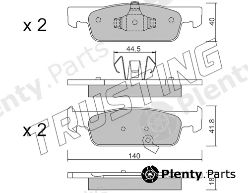 Trusting 991.2 — Brake Pad Set, disc brake