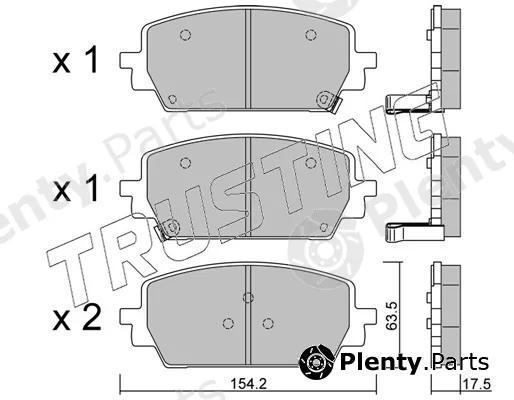 Trusting 1303.0 — Brake Pad Set, disc brake