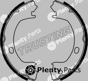Trusting 023.006 — Brake Shoe Set, parking brake