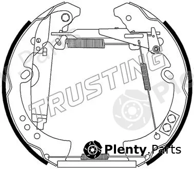 Trusting 6508 — Brake Shoe Set Kit premounted