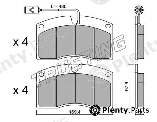 Trusting 664.1 — Brake Pad Set, disc brake