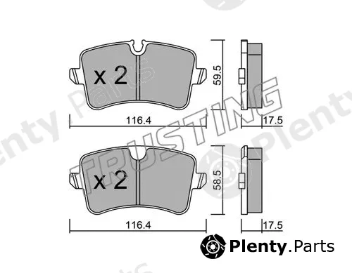 Trusting 971.0 — Brake Pad Set, disc brake