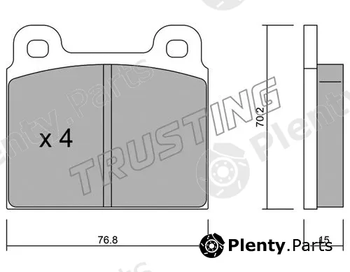 Trusting 080.1 — Brake Pad Set, disc brake