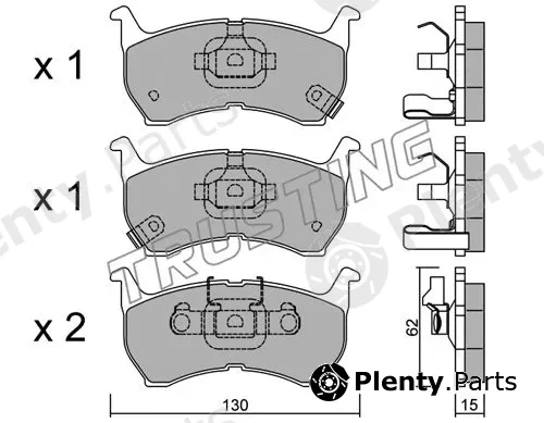 Trusting 240.1 — Brake Pad Set, disc brake