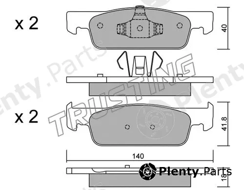 Trusting 991.0 — Brake Pad Set, disc brake