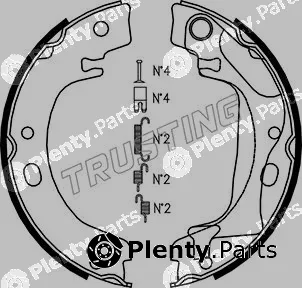 Trusting 115.318K — Brake Shoe Set, parking brake