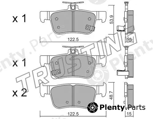 Trusting 1131.0 — Brake Pad Set, disc brake