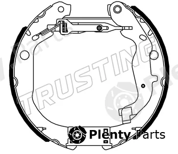 Trusting 6558 — Brake Shoe Set Kit premounted