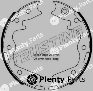 Trusting 253.695 — Brake Shoe Set, parking brake