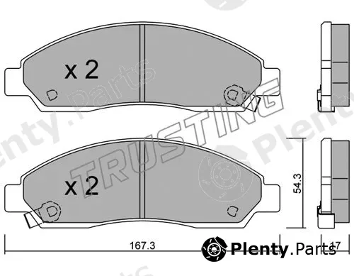 Trusting 747.0 — Brake Pad Set, disc brake