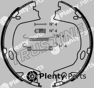 Trusting 046.228K — Brake Shoe Set, parking brake