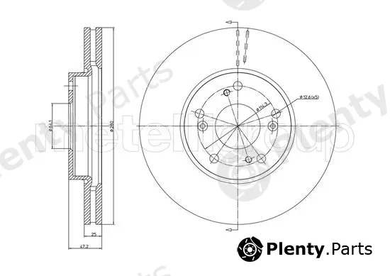Trusting DF1655 — Brake Disc