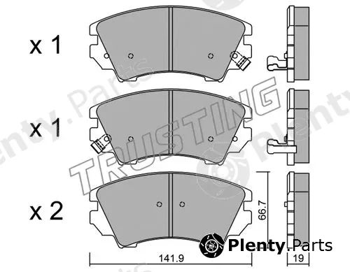 Trusting 859.0 — Brake Pad Set, disc brake