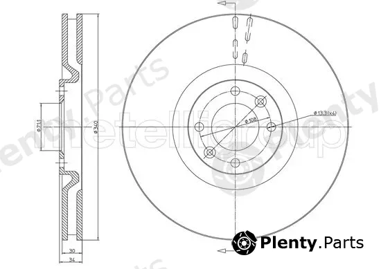 Trusting DF1554 — Brake Disc