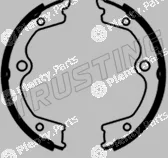 Trusting 253.691 — Brake Shoe Set, parking brake