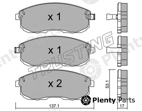 Trusting 419.0 — Brake Pad Set, disc brake