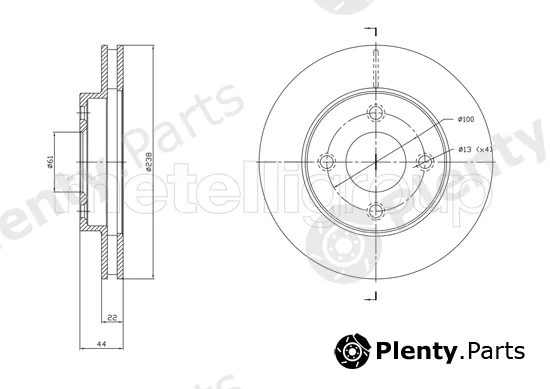 Trusting DF1808 — Brake Disc