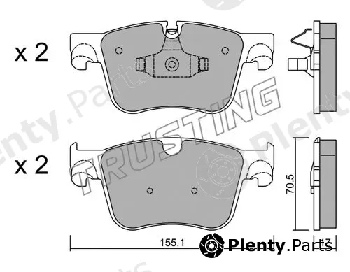 Trusting 1001.0 — Brake Pad Set, disc brake