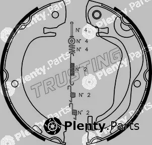 Trusting 115.325K — Brake Shoe Set, parking brake
