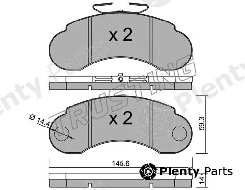 Trusting 057.0 — Brake Pad Set, disc brake