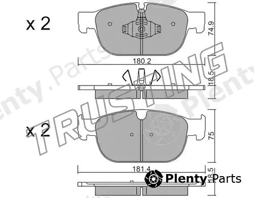 Trusting 1120.0 — Brake Pad Set, disc brake