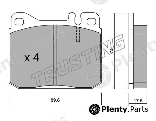 Trusting 013.1 — Brake Pad Set, disc brake