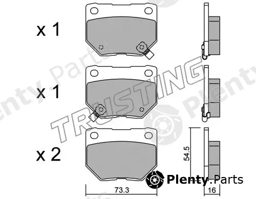 Trusting 517.0 — Brake Pad Set, disc brake