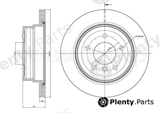 Trusting DF1614 — Brake Disc