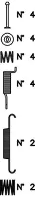 Trusting K439 — Accessory Kit, brake shoes
