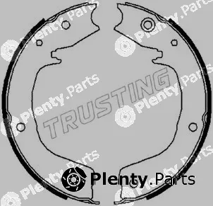 Trusting 064.179 — Brake Shoe Set, parking brake