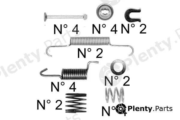 Trusting K457 — Accessory Kit, brake shoes