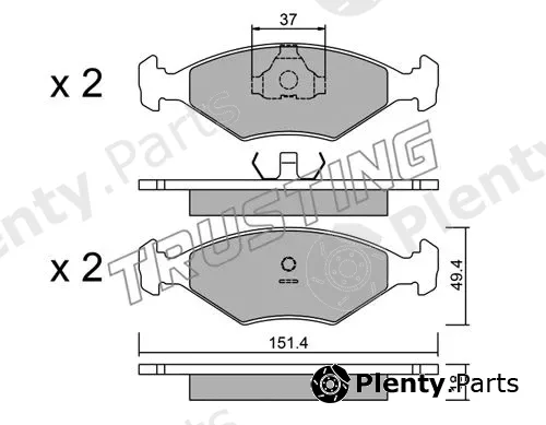 Trusting 059.2 — Brake Pad Set, disc brake