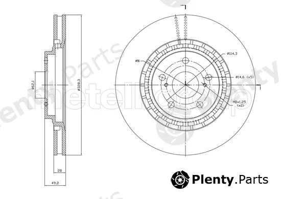 Trusting DF1825 — Brake Disc