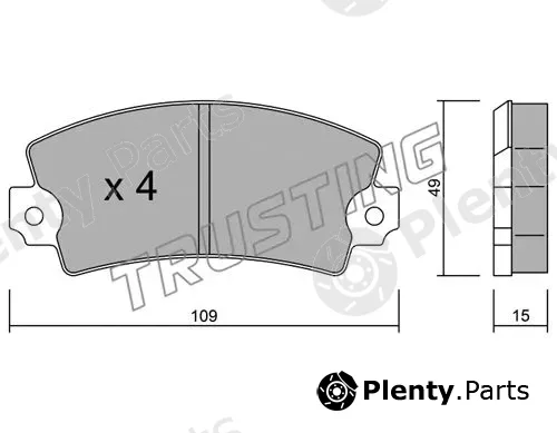 Trusting 005.2 — Brake Pad Set, disc brake