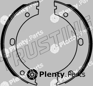 Trusting 253.746 — Brake Shoe Set, parking brake