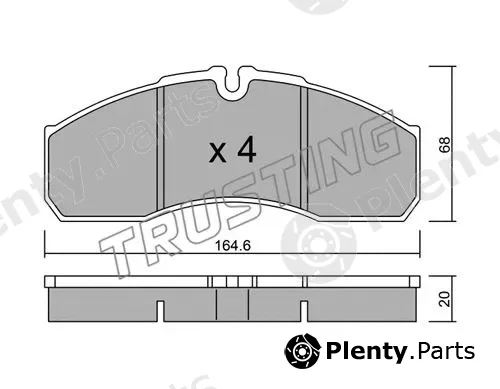Trusting 594.3 — Brake Pad Set, disc brake