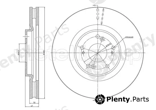 Trusting DF1347 — Brake Disc