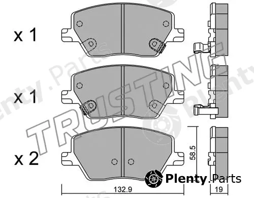 Trusting 1103.0 — Brake Pad Set, disc brake