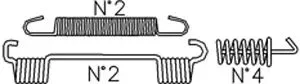 Trusting K395 — Accessory Kit, brake shoes