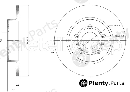 Trusting DF1763 — Brake Disc