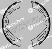 Trusting 253.726 — Brake Shoe Set, parking brake