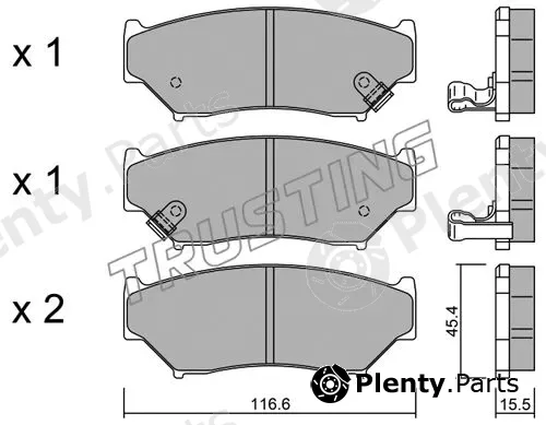 Trusting 138.0 — Brake Pad Set, disc brake