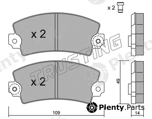 Trusting 005.5 — Brake Pad Set, disc brake