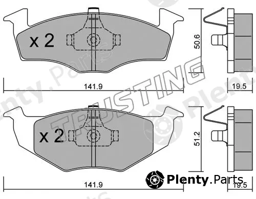 Trusting 215.1 — Brake Pad Set, disc brake